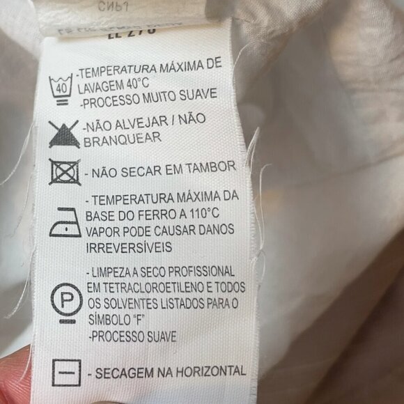 LE LIS BLANC Cotton Naval inspired Little Greige & White Pastel Summer Dress 38 - Picture 11 of 11